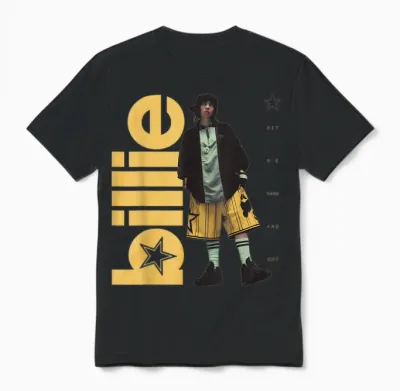 Official Billie Eilish Hit Me Hard and Soft Standing Photo Unisex T-Shirt - Black