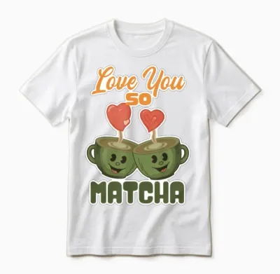 Love You So Matcha Unisex T-Shirt - White