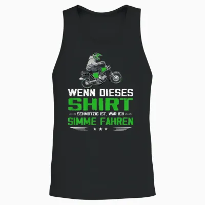 Lustiger Simme Spruch Simsonfahrer Moped Unisex Tank Top - Black