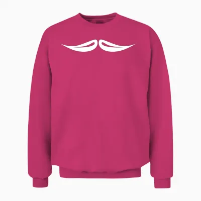 Funny English Mustache Unisex Sweatshirt - Heliconia