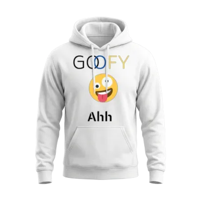 Funny Goofy Ahh Unisex Hoodie - White
