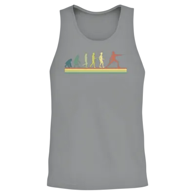 Retro Fencing Evolution Unisex Tank Top - Sport Grey