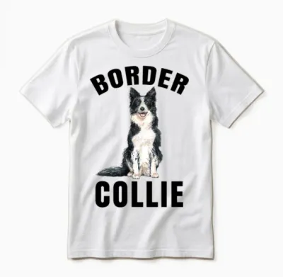 Border Collie Lover's - Gift Border Collie Unisex T-Shirt - White