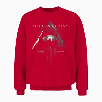 Alice in Chains - Rainier Fog T-Shirt, Black, S Unisex Sweatshirt - Red
