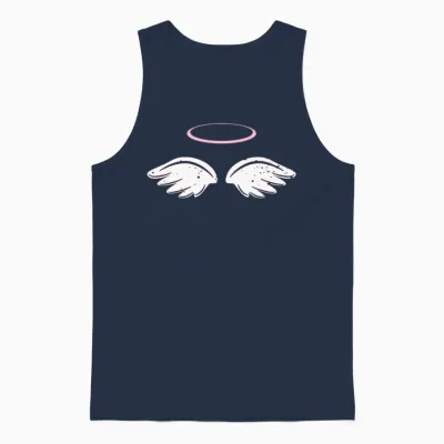 Angel Angel Wings Halo Innocent Costume Children Unisex Tank Top - Navy