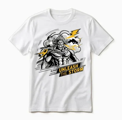 Thunder God Unisex T-Shirt - White