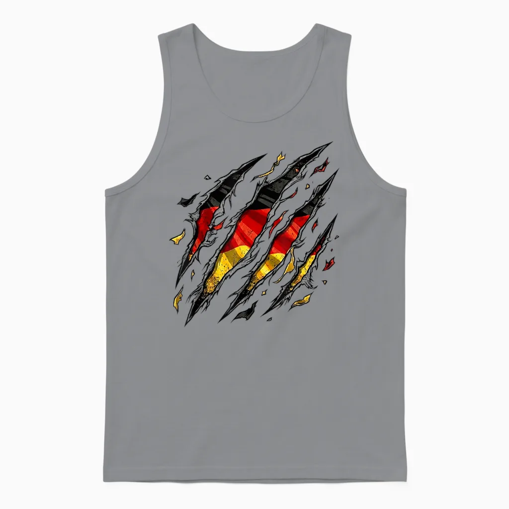 Deutschland Design Mit Der Deutschen Flagge Germany Unisex Tank Top in Sport Grey