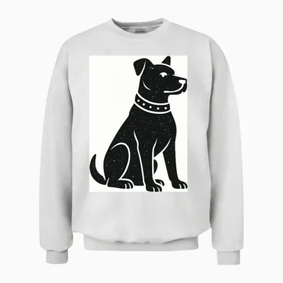 Chill Dog Unisex Sweatshirt - White