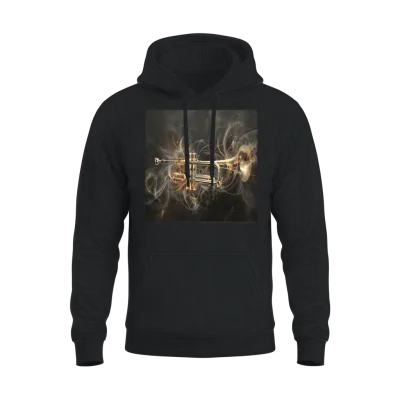 Trumpet Unisex Hoodie - Black