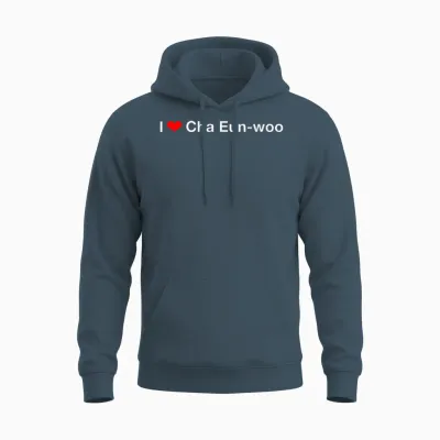 In the Heart, Cha Eun-Woo Unisex Hoodie - Dark Heather