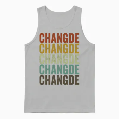 Changde China Retro Vintage Unisex Tank Top - Ash