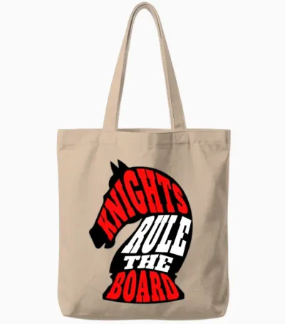 Knights Rule the Board Tote Bags - Natural
