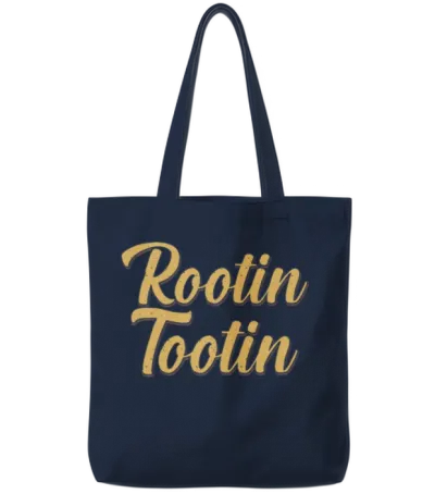 Rootin Tootin Retro Vintage Tote Bags - Navy