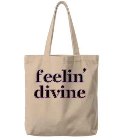 Feelin' Divine Classic Tote Bags - Natural
