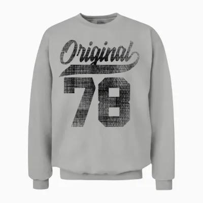 46th Birthday Original Men Women Vintage 1978 T-Shirt, White Unisex Sweatshirt - Ash