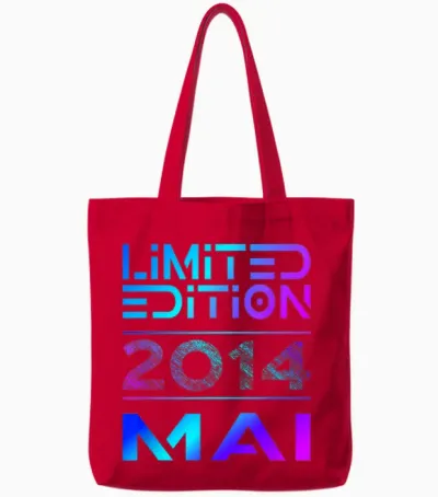 Limited Edition Mai 2014 Junge Mädchen 12. Geburtstag Tote Bags - Red