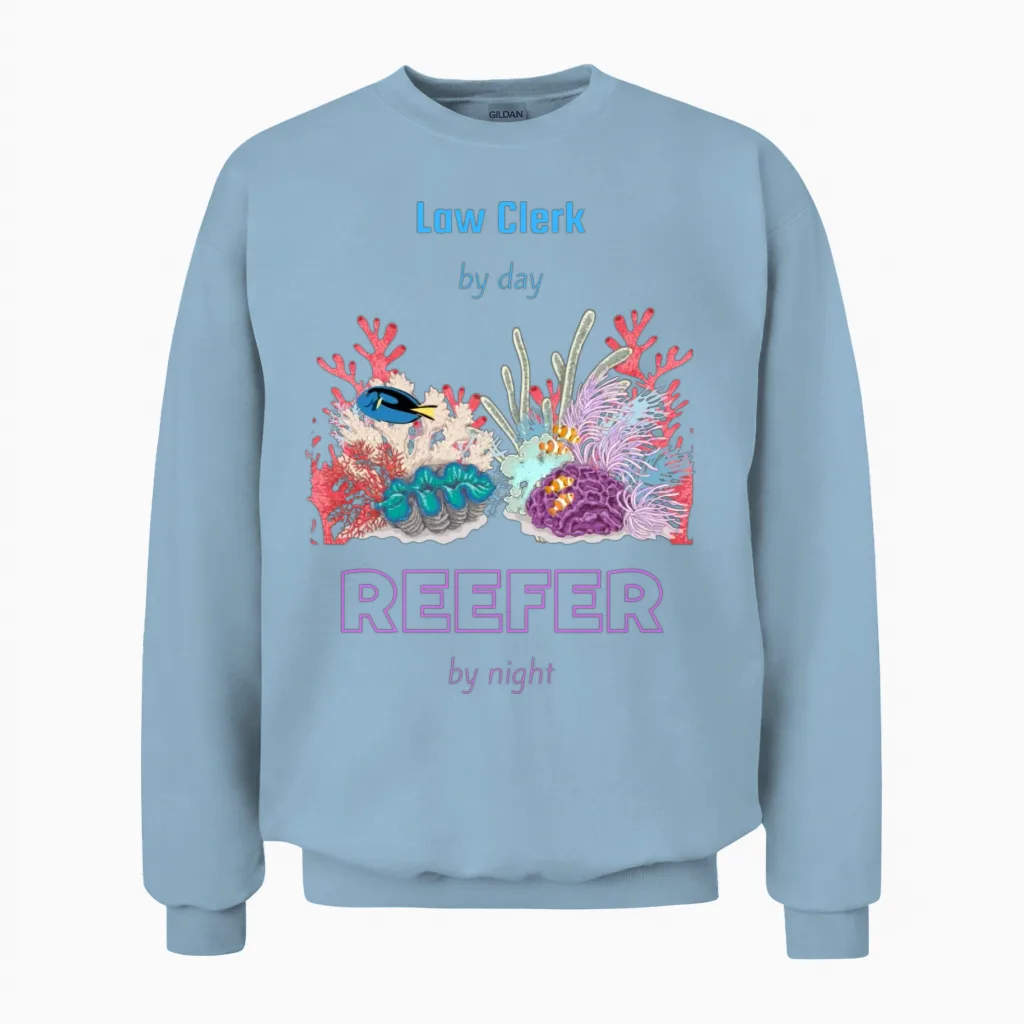 Reefer 20230109t223924506 Retro Unisex Sweatshirt - Light Blue