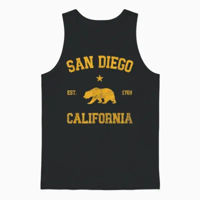 San Diego Unisex Tank Top - Black