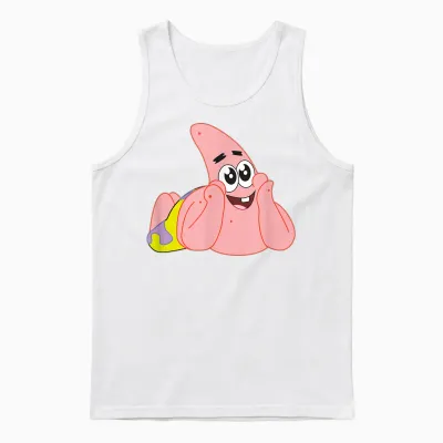 Mademark X Spongebob Squarepants - Patrick Star - Feelin' Cute Unisex Tank Top - White