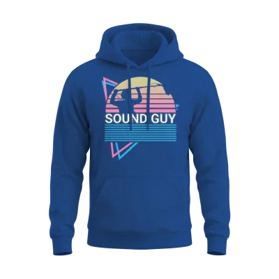 Sound Guy Retro Unisex Hoodie - Royal