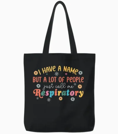 Groovy Respiratory Therapy Rt Therapist Funny Rt Tote Bags - Black