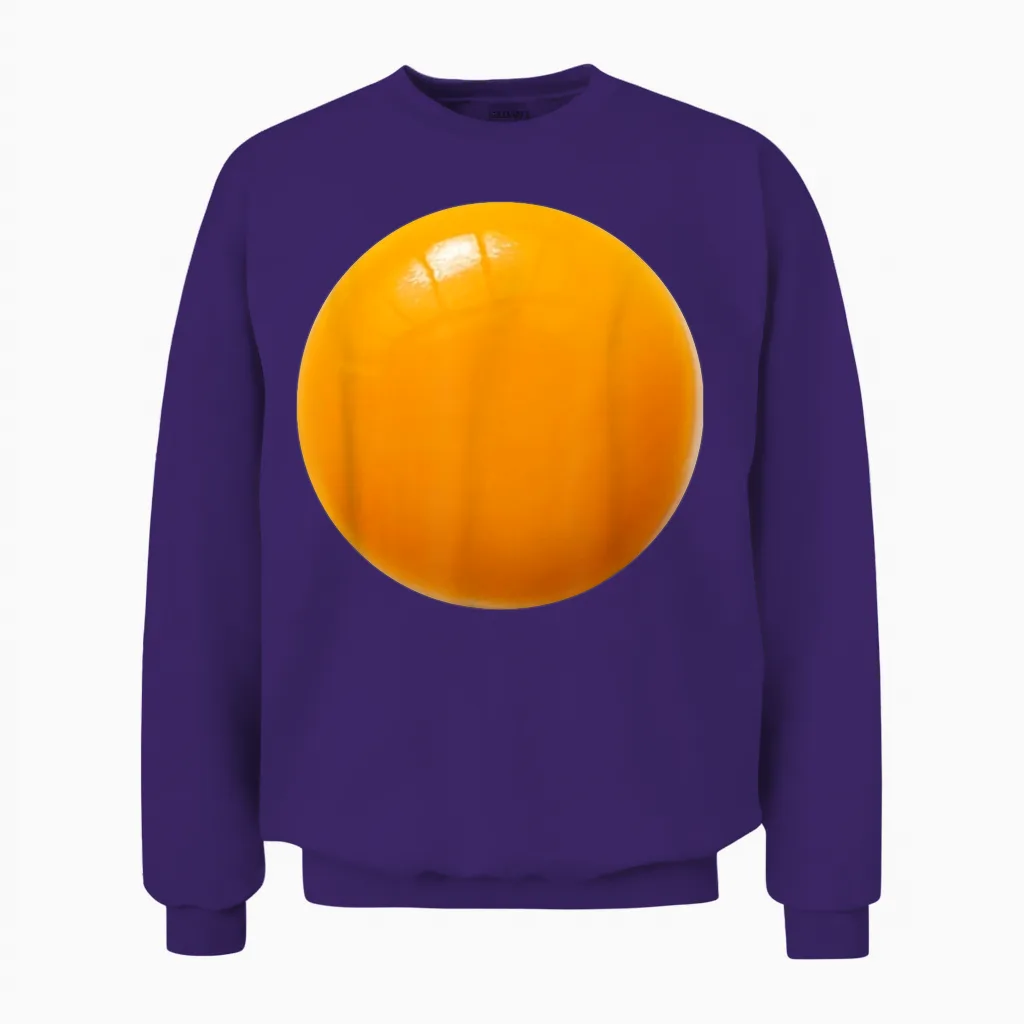 Deviled Egg Yolk Easy Lazy Diy Costume for Halloween Party Unisex Sweatshirt in Purple