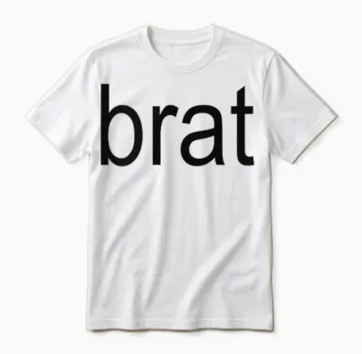 Brat Stylized Unisex T-Shirt - White