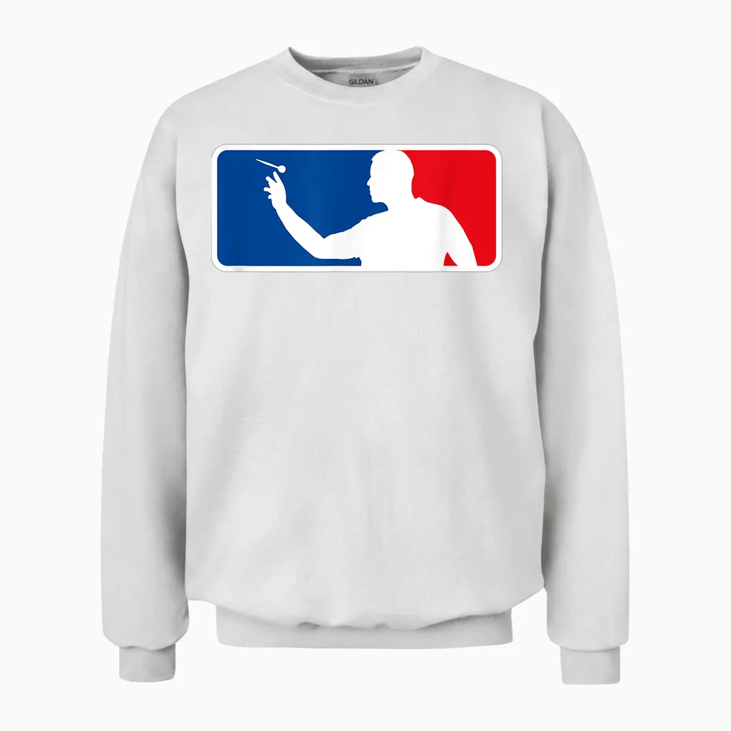 Darts 180 Dart Dart Dartspieler Unisex Sweatshirt in White