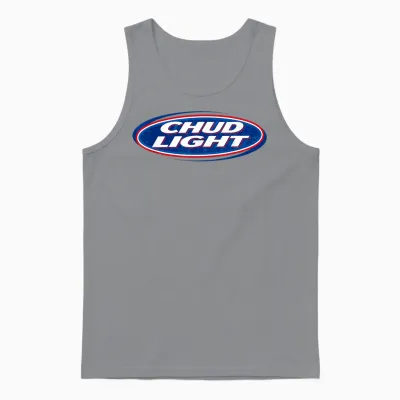 Chud Light Funny Parody Beer Style Humor Design Unisex Tank Top - Sport Grey
