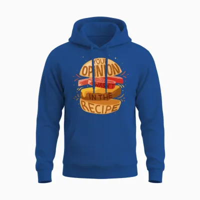 Hamburger Food Funny Unisex Hoodie - Royal