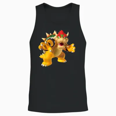 Super Mario Bowser Unisex Tank Top - Black