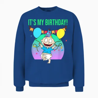 Mademark X Rugrats - It's My Birthday - Tommy Pickles Unisex Sweatshirt - Royal
