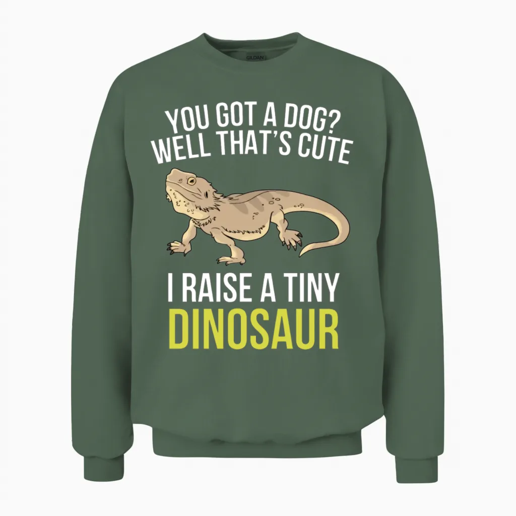 Bearded Dragon Bearded Dragon Lover Unisex Sweatshirt in Military Green