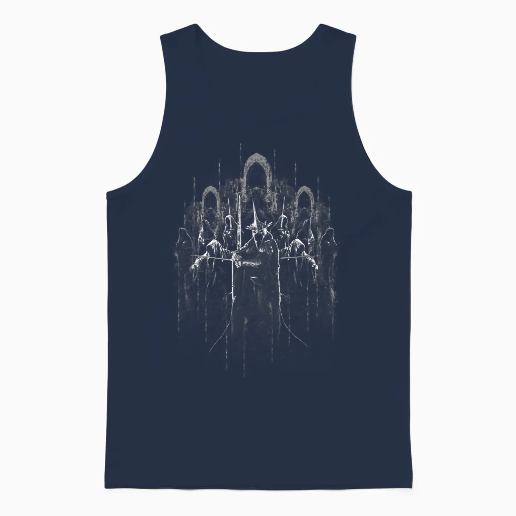 Lord of the Rings the Nine Unisex Tank Top in Navy