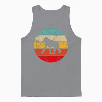 Monkey Retro Unisex Tank Top - Sport Grey