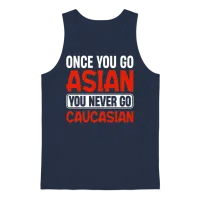 Funny Asian Pride Unisex Tank Top - Navy – 1