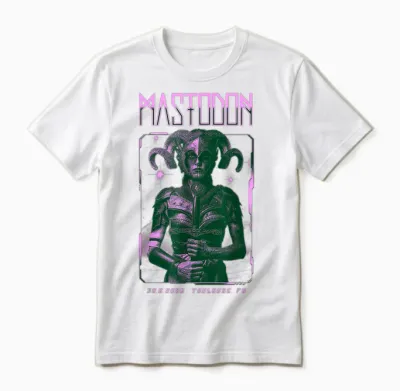 Mastodon World Tour 2026 Toulouse Unisex T-Shirt - White