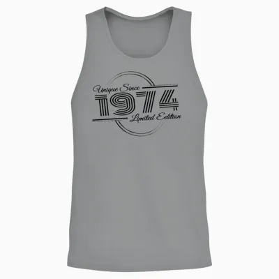 Uniquely Retro Since Vintage 1974 Unisex Tank Top - Sport Grey