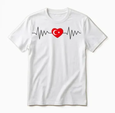 Türkei Flagge Türk Bayragi Herren Türkei Kinder Türkiye Unisex T-Shirt - White