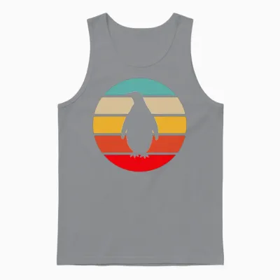Penguin Retro Unisex Tank Top - Sport Grey