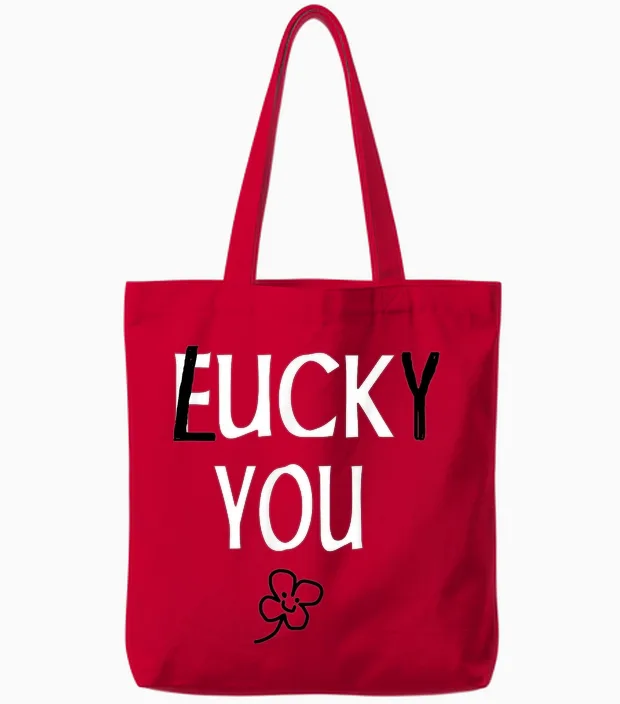 St Patricks Day Inappropriate Shirts Adults Men Women Lucky Tote Bags in Red