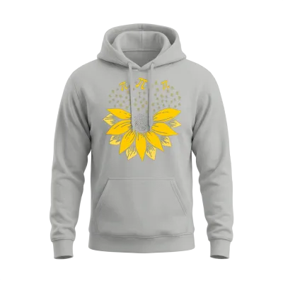 Pi Day Sunflower Unisex Hoodie - Ash