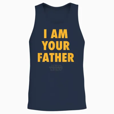 Amazon Essentials Disney | Marvel | Star Wars | Princess Men's Father's Day Graphic Short Sleeve T-Shirt, Black, Small Unisex Tank Top - Navy