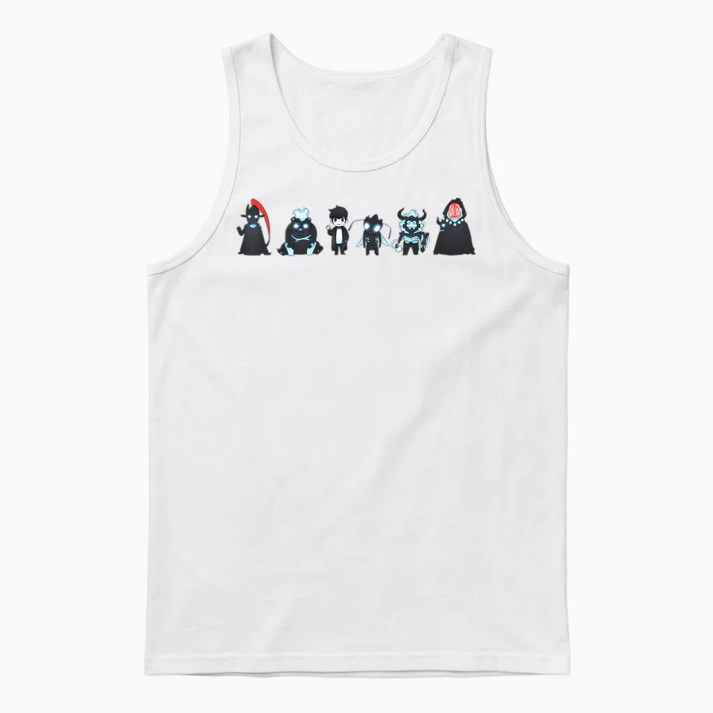 Igris Tank Jinwoo Beru Iron Tusk Shadow Monarch Unisex Tank Top in White