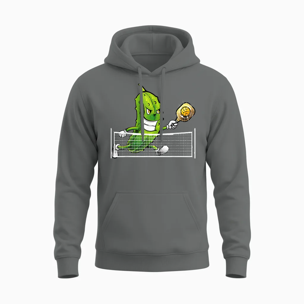 Cute Pickleball for Men Women Racket Sport Pickleball Lover Unisex Hoodie in Graphite Heather