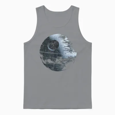 Star Wars: Return of the Jedi Death Star Was Destroyed T-Shirt, Black Unisex Tank Top - Sport Grey