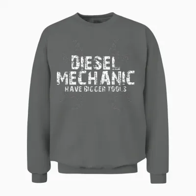 Funny Diesel Mechanic Have Bigger Tools Unisex Sweatshirt - Graphite Heather