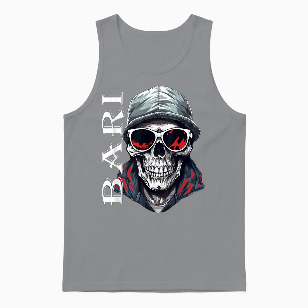 Bari T-Shirt Tradition Ultras Italy Bari Men's & Women's T-Shirt, Black Unisex Tank Top in Sport Grey