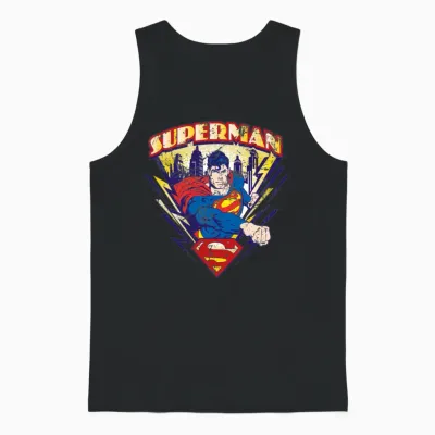 Superman Metropolis Unisex Tank Top - Black