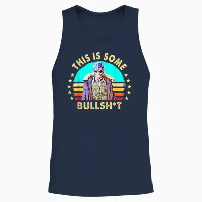 Vintage American Resident Alien Nerd Funny Retro Men Women Unisex Tank Top - Navy